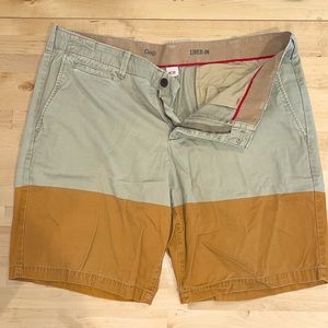 Gap Lived In tonal Orange Khaki Short Size 38